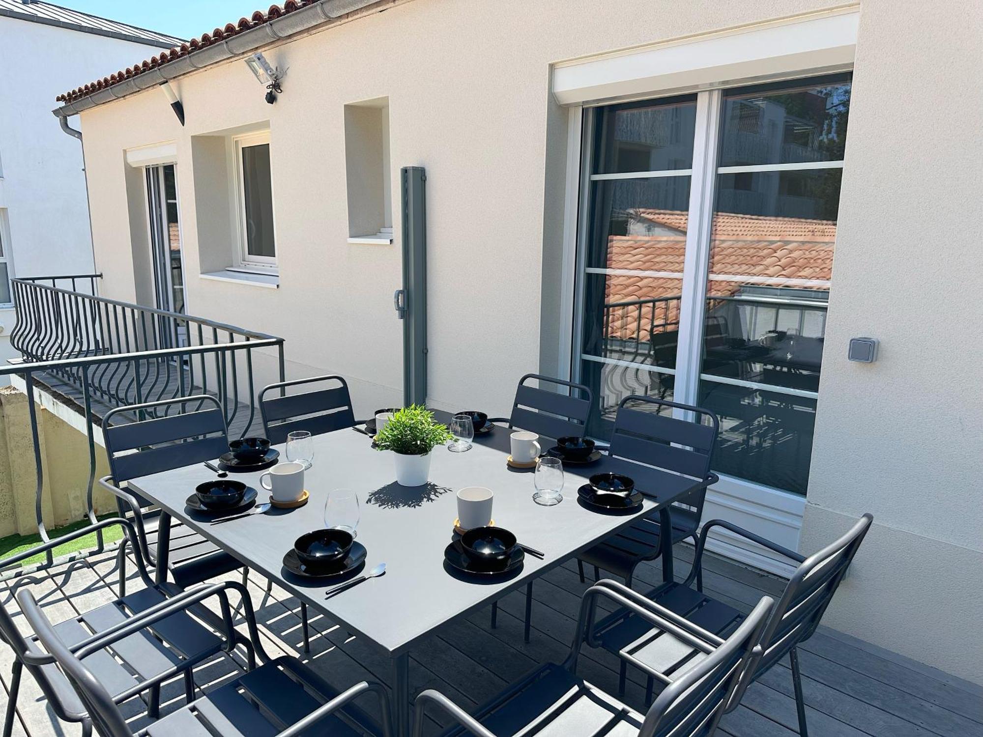 Les Appartements Du Carnot - Terrasses Et Jardins La Rochelle  Exteriér fotografie